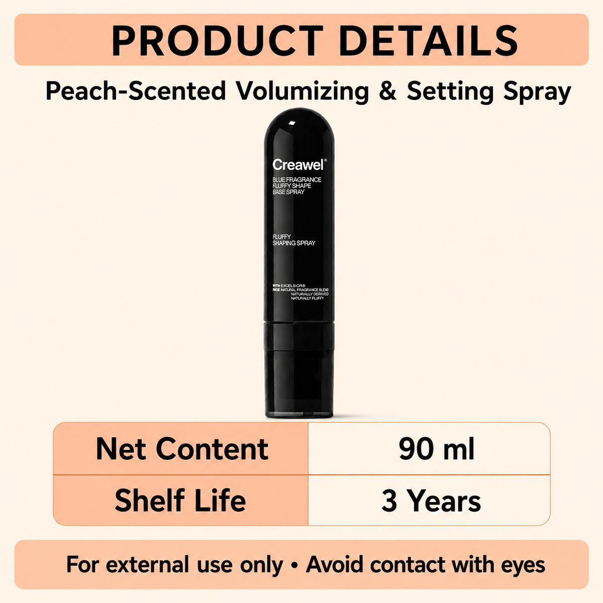 🤼♂️🔥LIMITED-TIME 50% OFF! ⏰ Creawel® Peach-Scented Volumizing & Setting Spray – Lightweight, Bouncy Hair & Long-Lasting Hold ✨