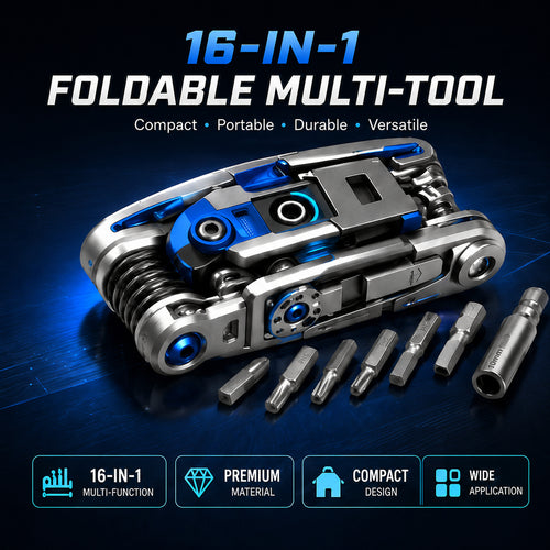 𝐁i𝐥𝐥𝐡𝐨𝐥® 🗜| One Tool Replaces 16! 🔧 16-in-1 Foldable Multi-Tool Screwdriver & Wrench Set – Compact Repair Kit for Home & DIY