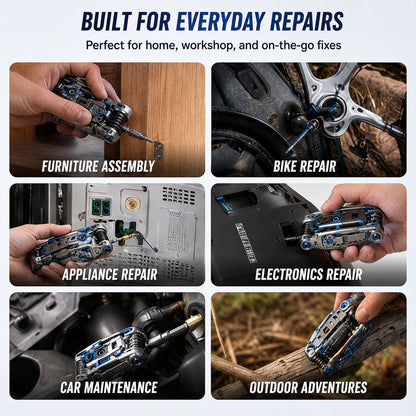 𝐁i𝐥𝐥𝐡𝐨𝐥® 🗜| One Tool Replaces 16! 🔧 16-in-1 Foldable Multi-Tool Screwdriver & Wrench Set – Compact Repair Kit for Home & DIY