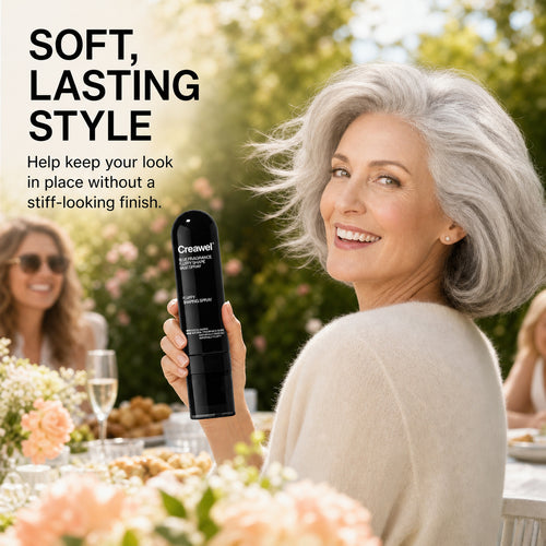 ✅🔥LIMITED-TIME 50% OFF! ⏰ Creawel® Peach-Scented Volumizing & Setting Spray – Lightweight, Bouncy Hair & Long-Lasting Hold ✨
