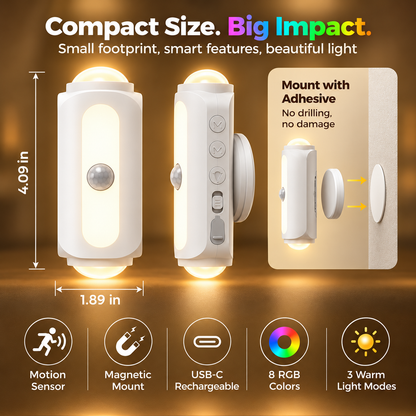 BILLHOL® SmartGlow Motion Sensor Wall Light
