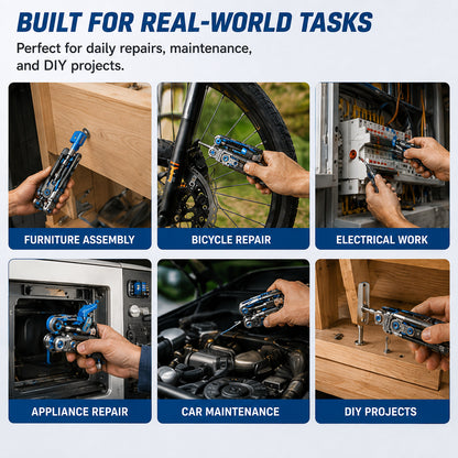 𝐁i𝐥𝐥𝐡𝐨𝐥® 🗜| One Tool Replaces 16! 🔧 16-in-1 Foldable Multi-Tool Screwdriver & Wrench Set – Compact Repair Kit for Home & DIY