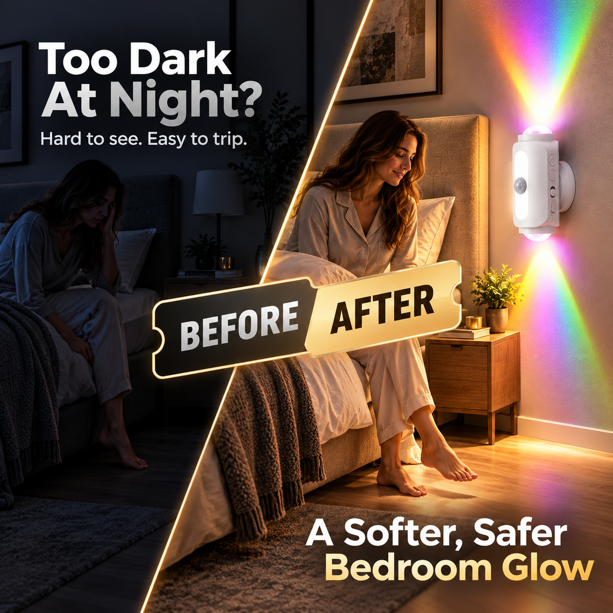 BILLHOL® SmartGlow Motion Sensor Wall Light