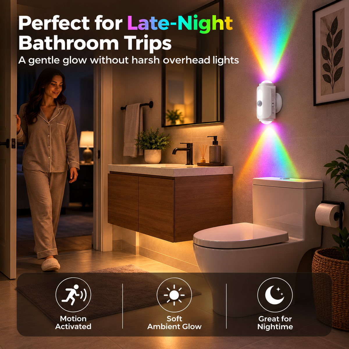 BILLHOL® SmartGlow Motion Sensor Wall Light