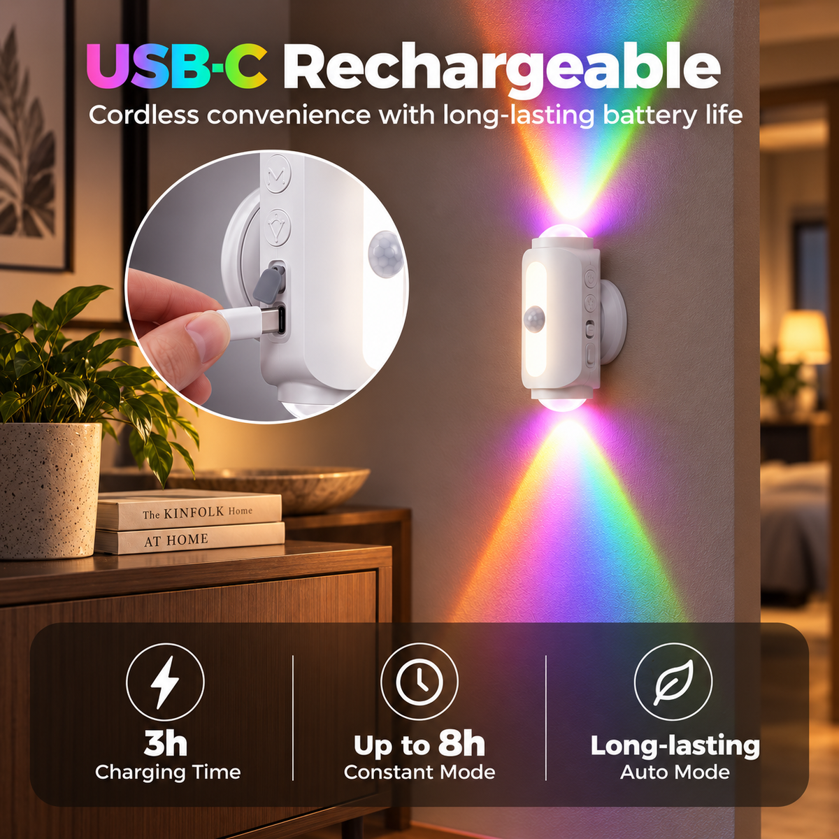 BILLHOL® SmartGlow Motion Sensor Wall Light