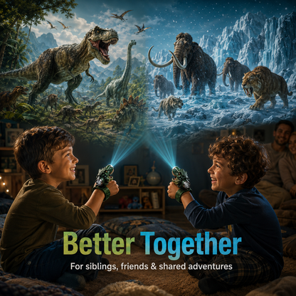 𝐁i𝐥𝐥𝐡𝐨𝐥® 3D Dinosaur Projection Watch 🚩Turns Walls & Ceilings into a Prehistoric Adventure for Kids Ages 3+