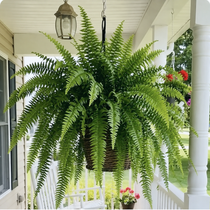 Billhol® 💛Glowing Boston Ferns with Lights – 🌿 Zero Watering, Zero Maintenance